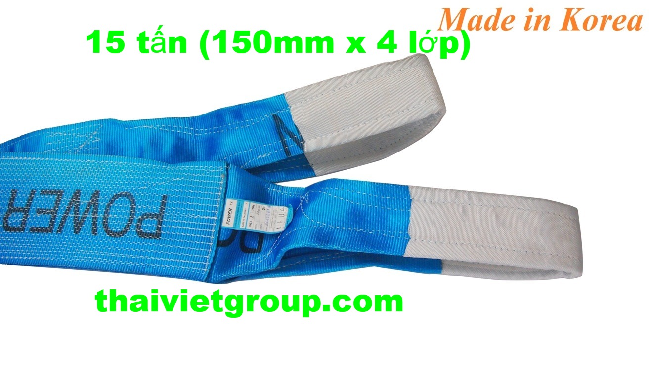 16ton Dây cáp vải Hàn Quốc 15 tấn