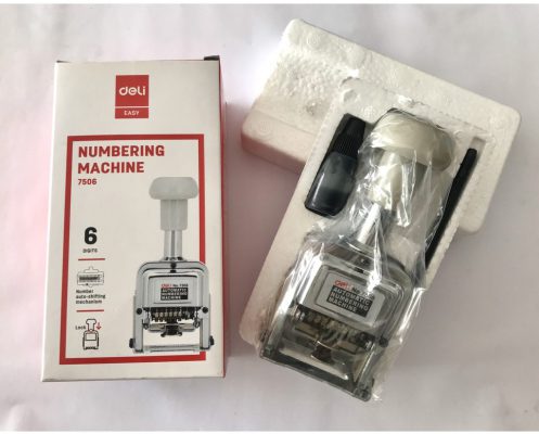 Dấu tự động Deli giúp đóng số theo thứ tự rất tiện lợi Dấu tự động Deli E7506 6 số - số cao 5mm_giá rẻ