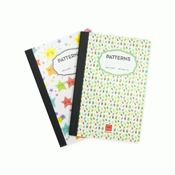 Sổ bìa bồi Patterns, A4, 200tr Sổ bìa bồi Patterns, A4, 200tr