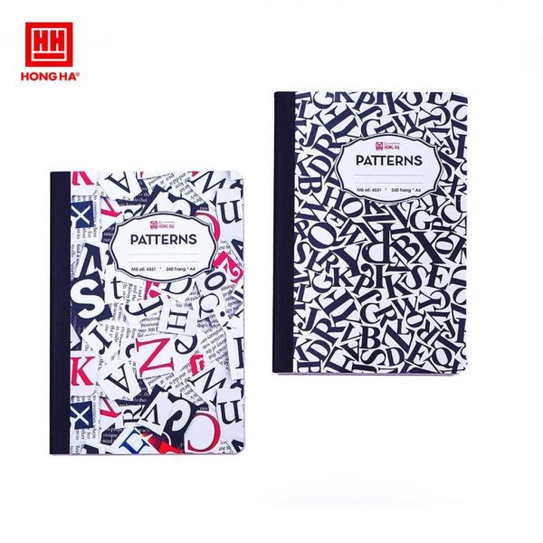 Sổ bìa bồi Patterns, A4, 260tr Sổ bìa bồi Patterns, A4, 260tr