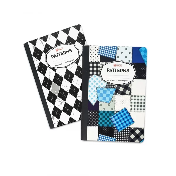 Sổ bìa bồi Patterns, A4, 420tr Sổ bìa bồi Patterns, A4, 420tr
