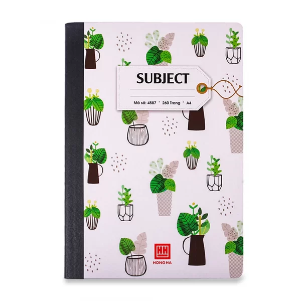Sổ bìa bồi Subject, A4, 260 trang Sổ bìa bồi Subject, A4, 260 trang