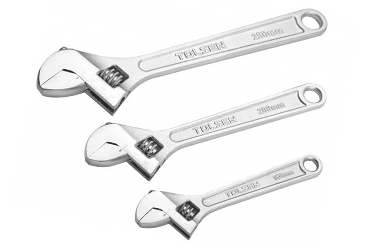 15007-64886 Bộ 3 mỏ lết cán trơn 6/8/10 inch Tolsen 15007
