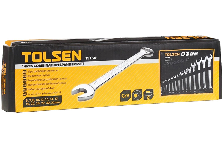 tolsen-15160-1-80454 Bộ chìa khóa vòng miệng Tolsen