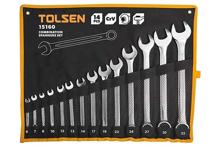 tolsen-15160-5-961146 Bộ 14 chìa khóa vòng miệng Tolsen 15160
