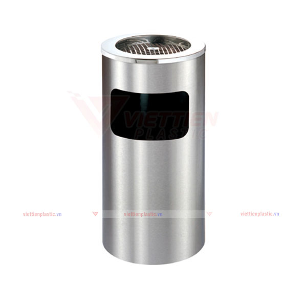 Thùng rác inox gạt tàn INX-T02 Thùng rác inox gạt tàn - VT01