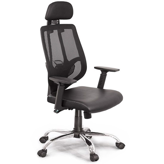 Ghế xoay văn phòng chân mạ GX404-M Ghế xoay văn phòng chân mạ GX404-M
