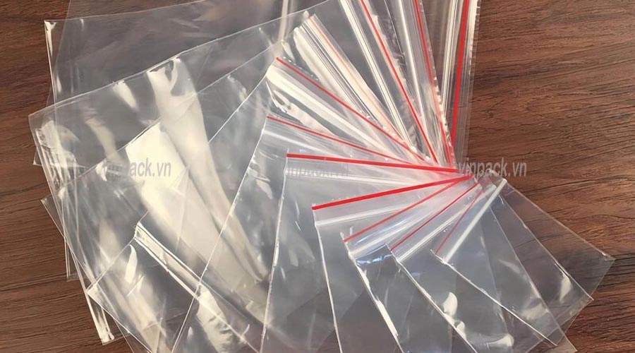Sản xuất túi zip chỉ đỏ chất lượng ổn định tại xưởng Vinpack túi zip, túi zip đỏ, túi zipper chỉ đỏ, tui zip, tui zip do, tui zipper chi do