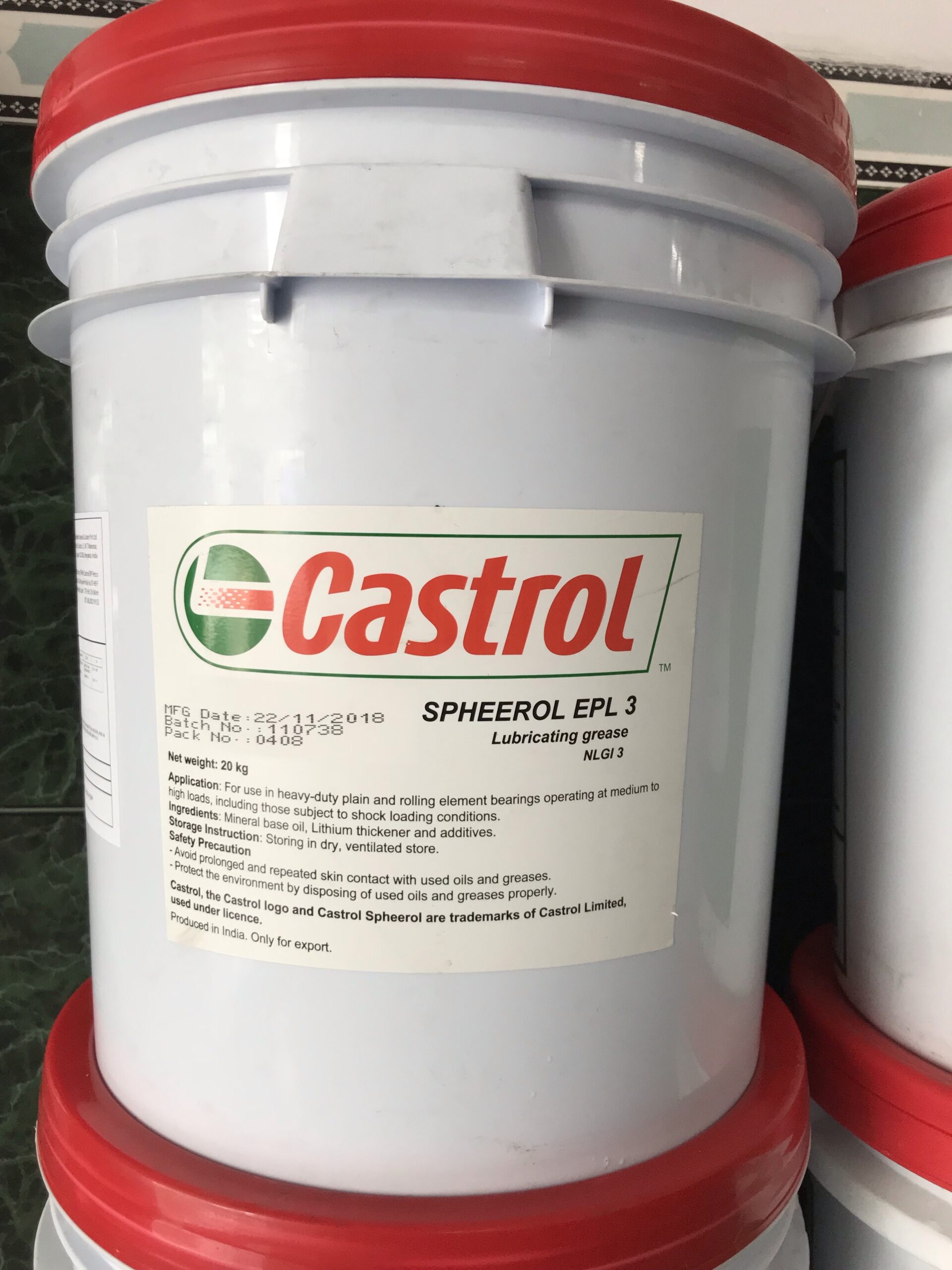 Spheerol EPL 3 20kg Spheerol EPL 3 20kg