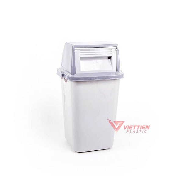 Thùng rác nắp lật màu ghi Thùng rác nắp lật màu ghi