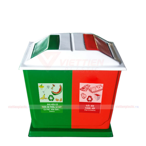 Thùng rác 2 ngăn Thùng rác 2 ngăn phân loại theo nguồn