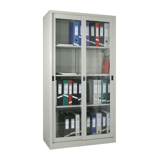 Tủ tài liệu cánh kính trượt TL05 Tủ tài liệu cánh kính trượt TL05