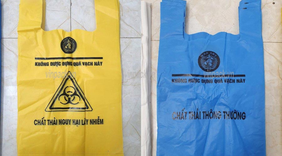 Túi đựng rác thải y tế được in ấn theo quy chuẩn tại Vinpack túi rác y tế, túi đựng rác thải y tế, túi đựng rác y tế, tui rac y te, tui dung rac thai y te, tui dung rac y te