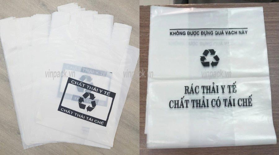 Túi rác y tế màu trắng đựng rác thải tái chế túi rác y tế, túi đựng rác thải y tế, túi đựng rác y tế, tui rac y te, tui dung rac thai y te, tui dung rac y te